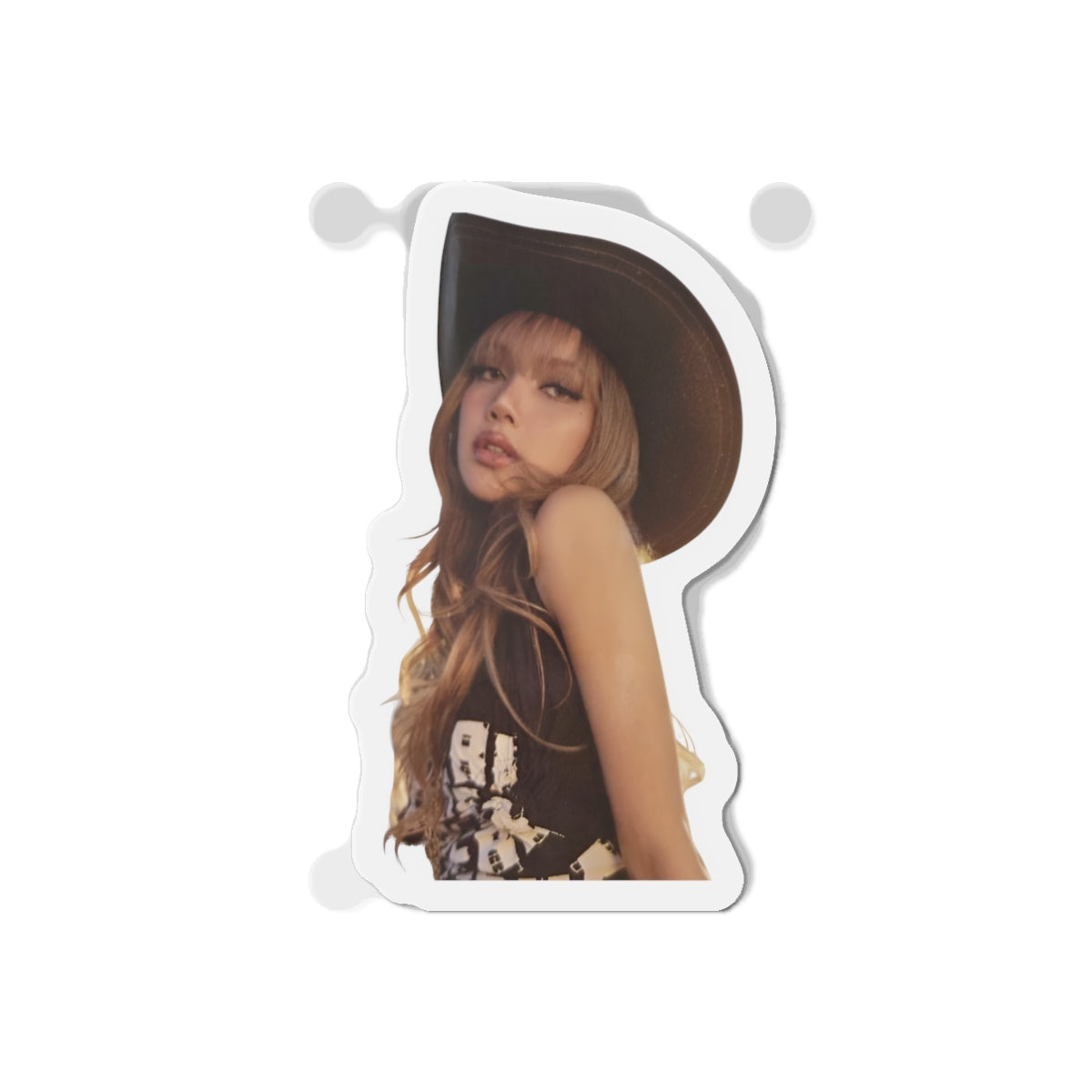 Lalisa Manoban Blackppink Gift for Lisa Fans Lillies Magnet Design 6