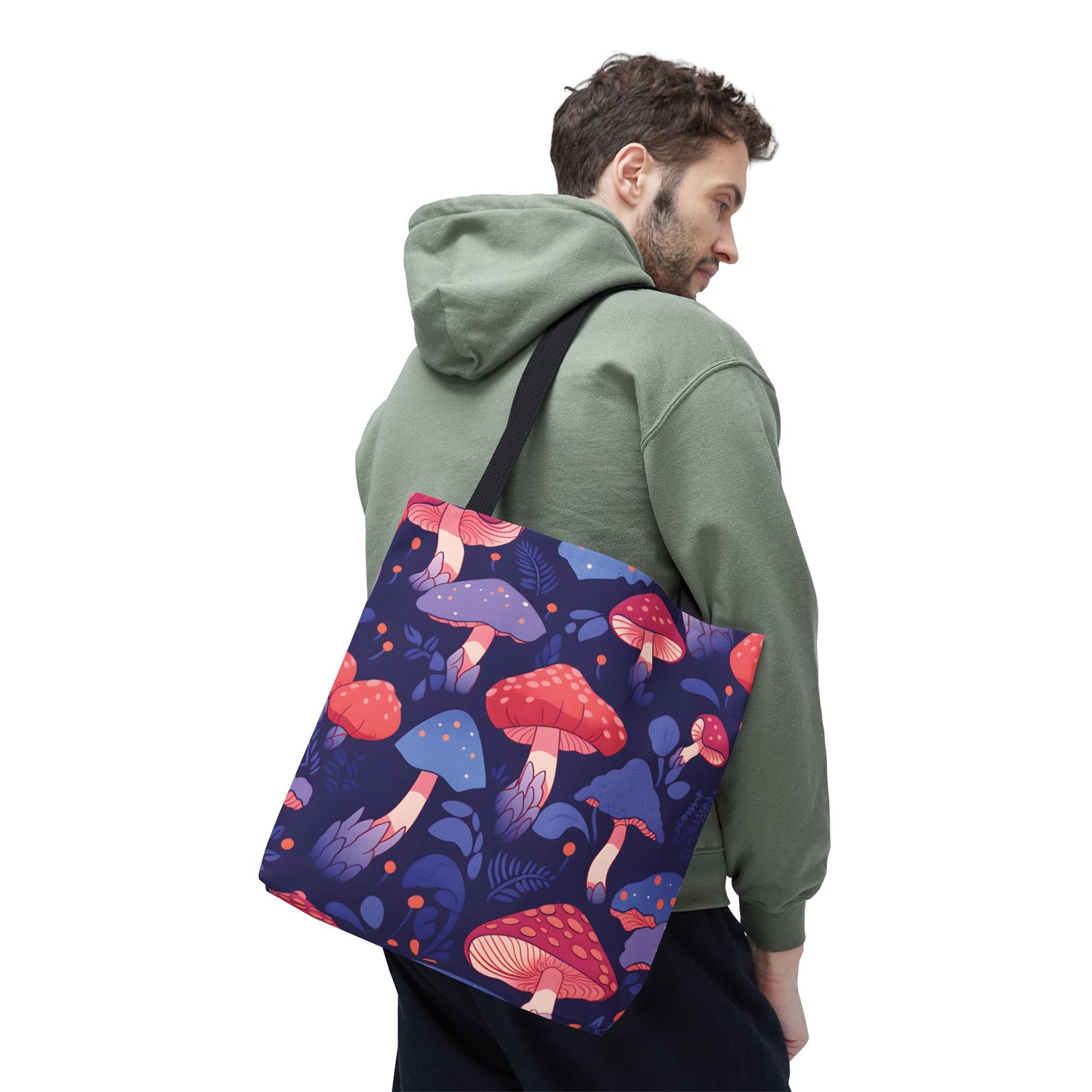 Mushroom Pattern Tote Bag Design 8