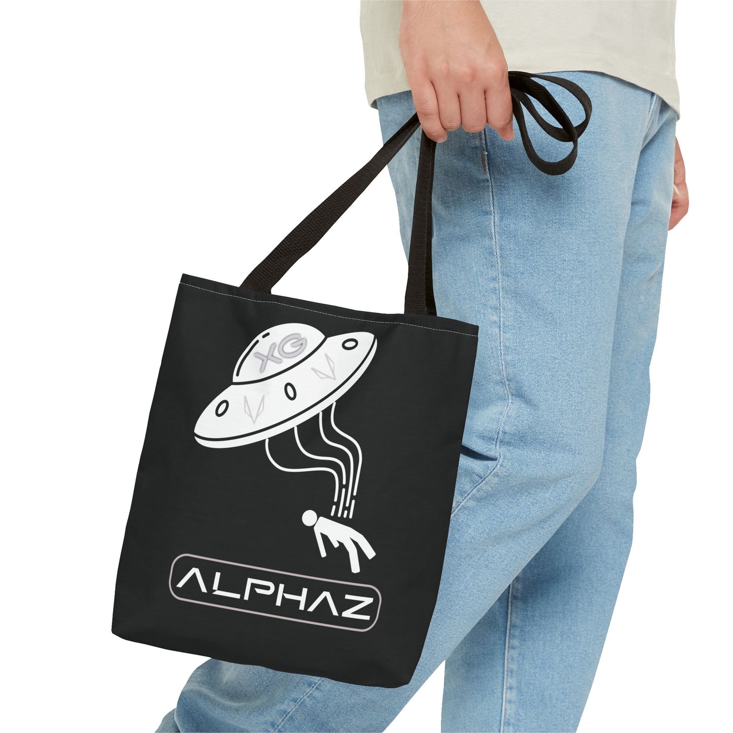 Black Alphaz XG Spaceship Tote Bag Design 9