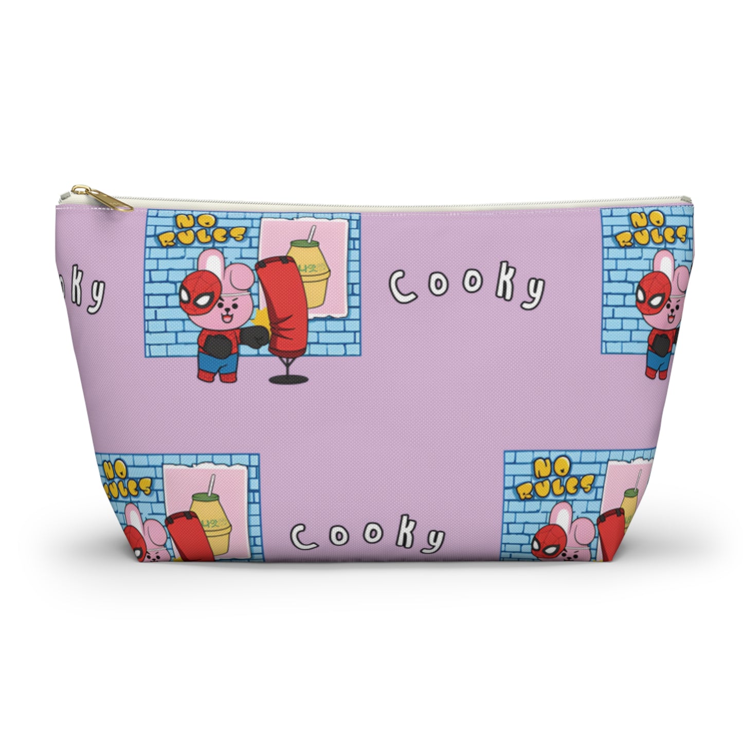 BT21 Cooky Purple Pattern Travel Bag