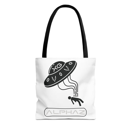 White Jurin XG Spaceship Tote Bag Design 8