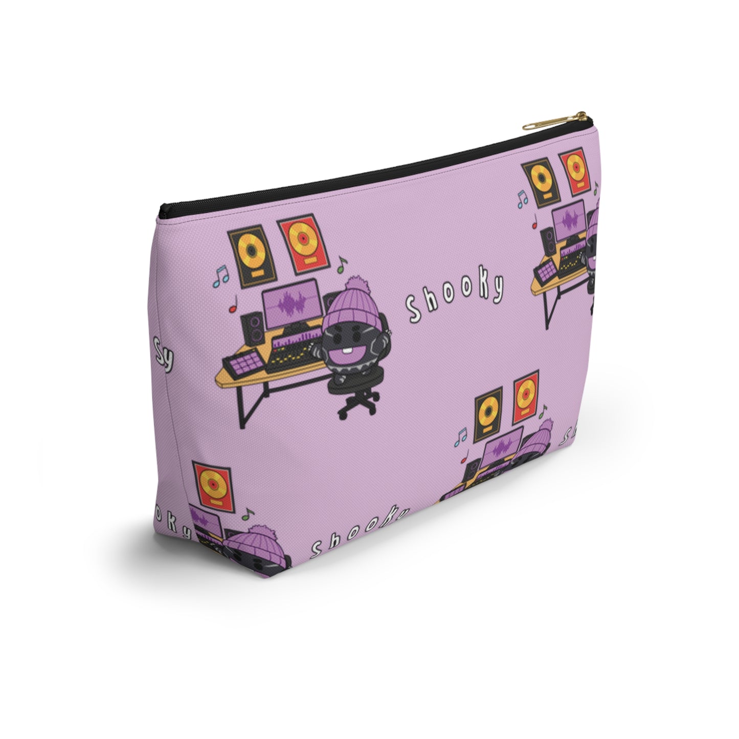 BT21 Shooky Purple Pattern Travel Bag