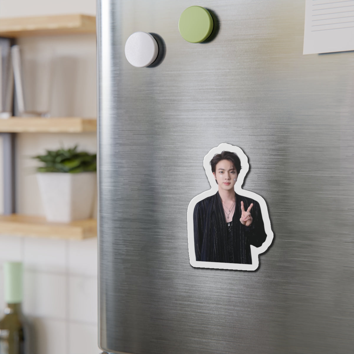 Kim Seokjin Don't Say You Love Me Single Stars on his Face Jin Magnet