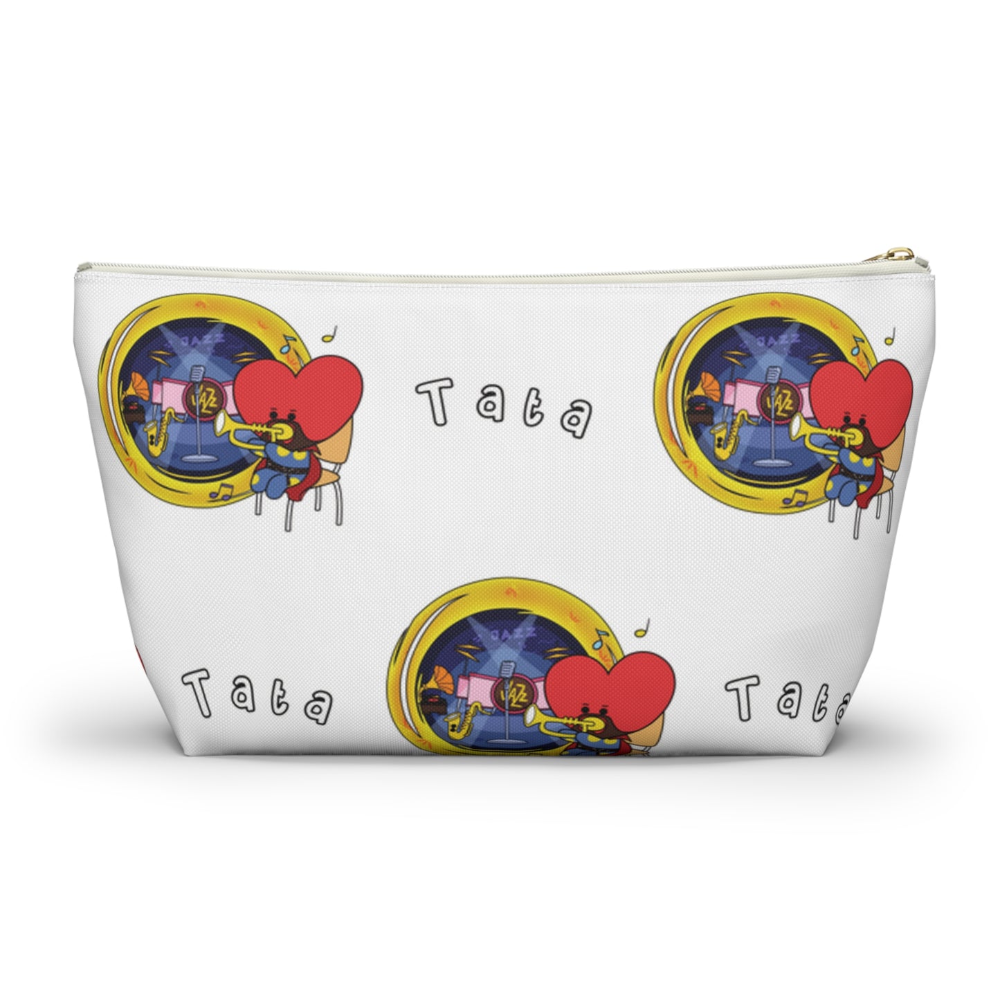 BT21 Tata White Pattern Travel Bag