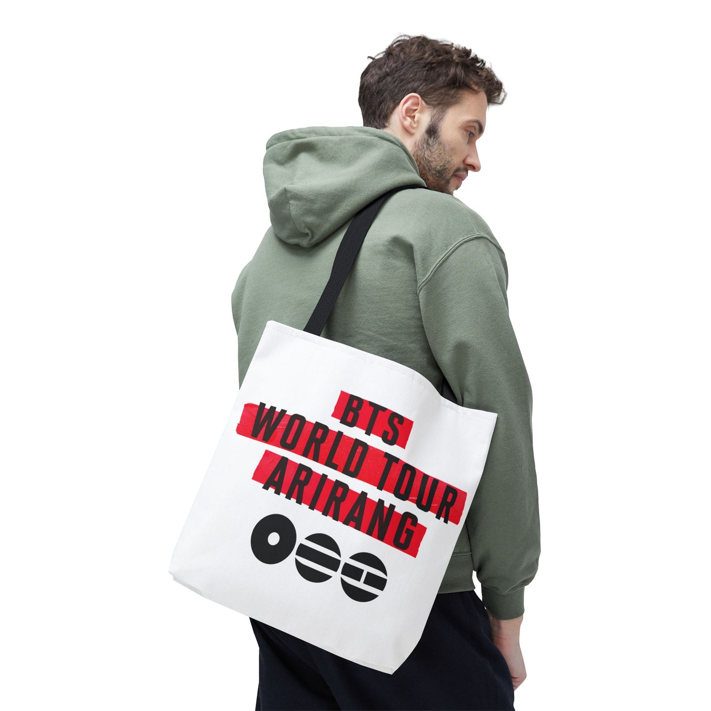 BTS Arirang 2026 World Tour Logo Design 3 White Tote Bag
