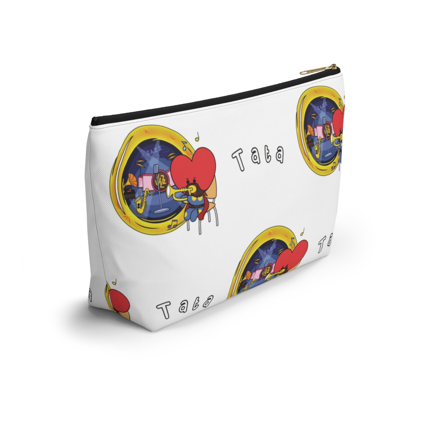 BT21 Tata White Pattern Travel Bag
