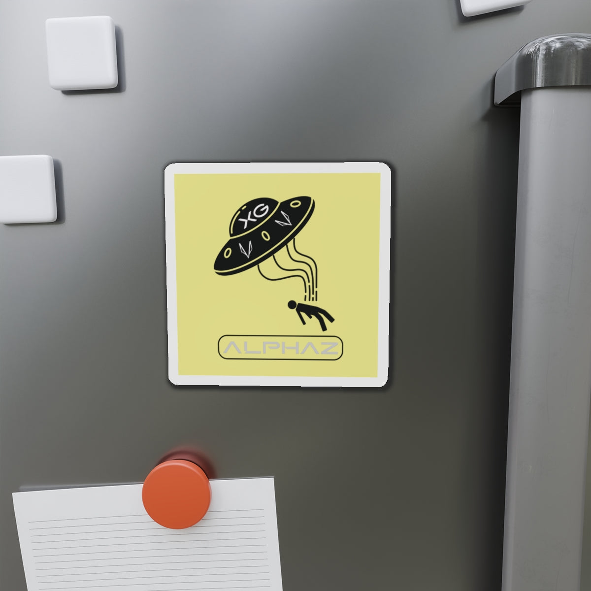 Yellow XG Chisa Spaceship Magnet