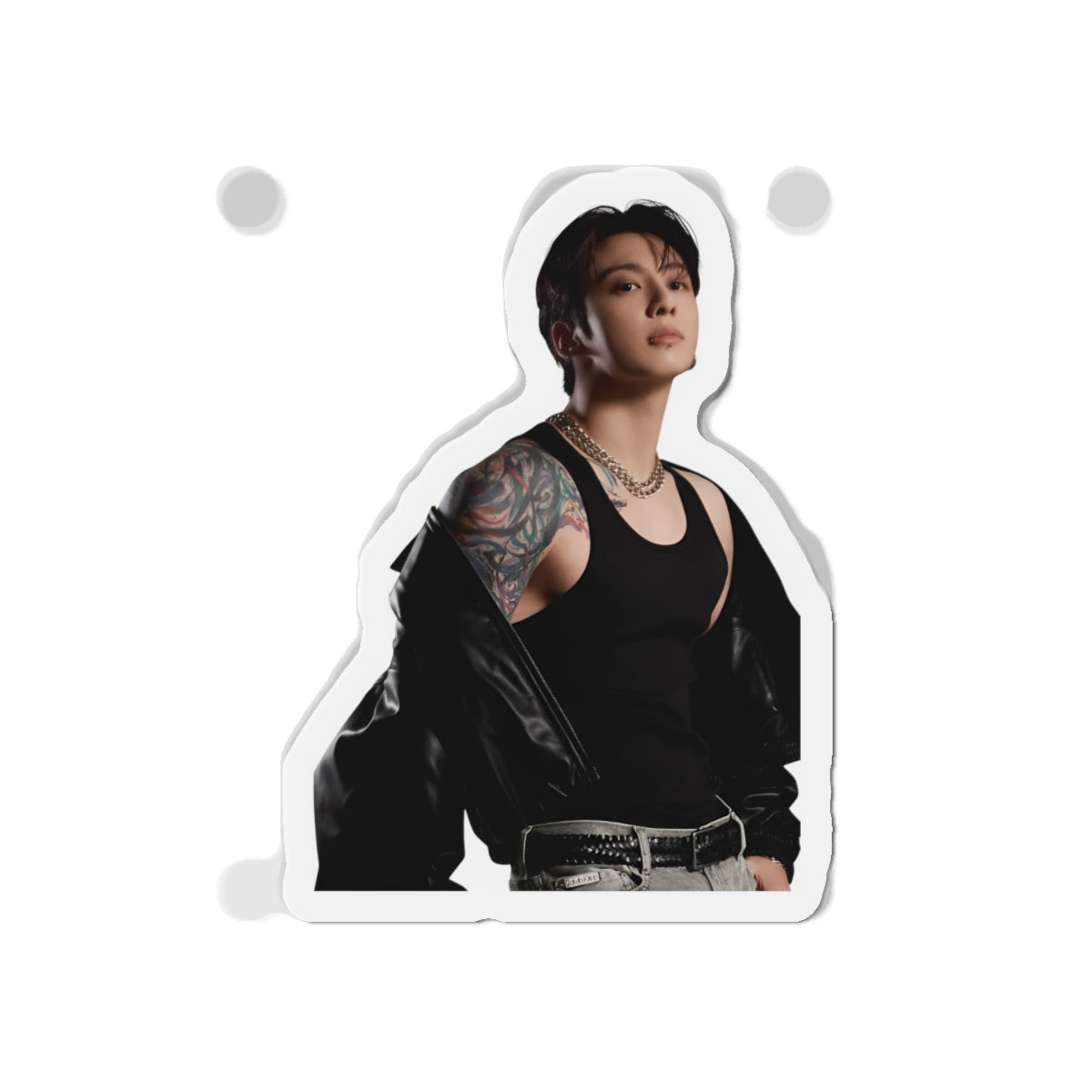 Jeon Jungkook Showing Off Tatoos Calvin Klein Photoshoot Magnet