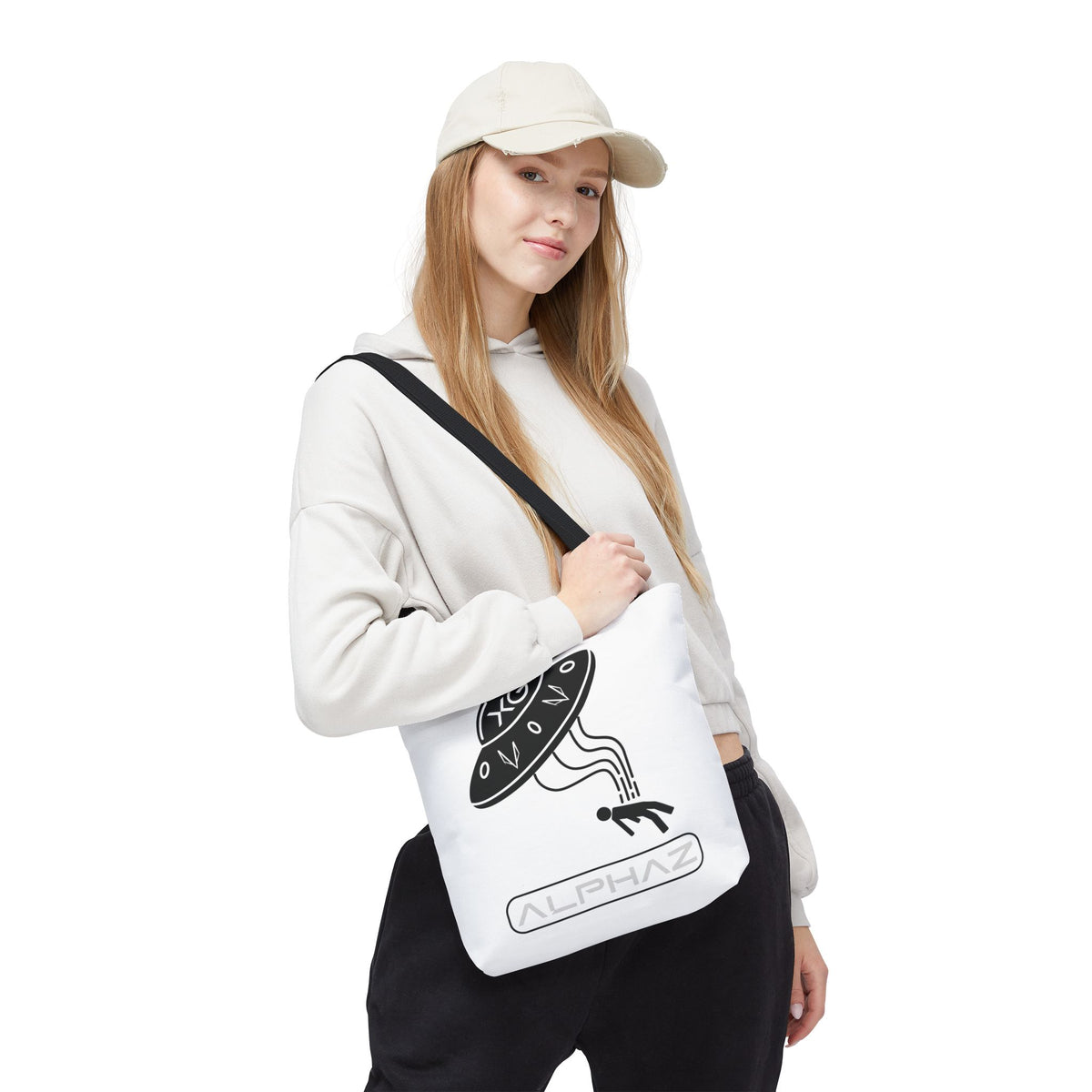 White Jurin XG Spaceship Tote Bag Design 8