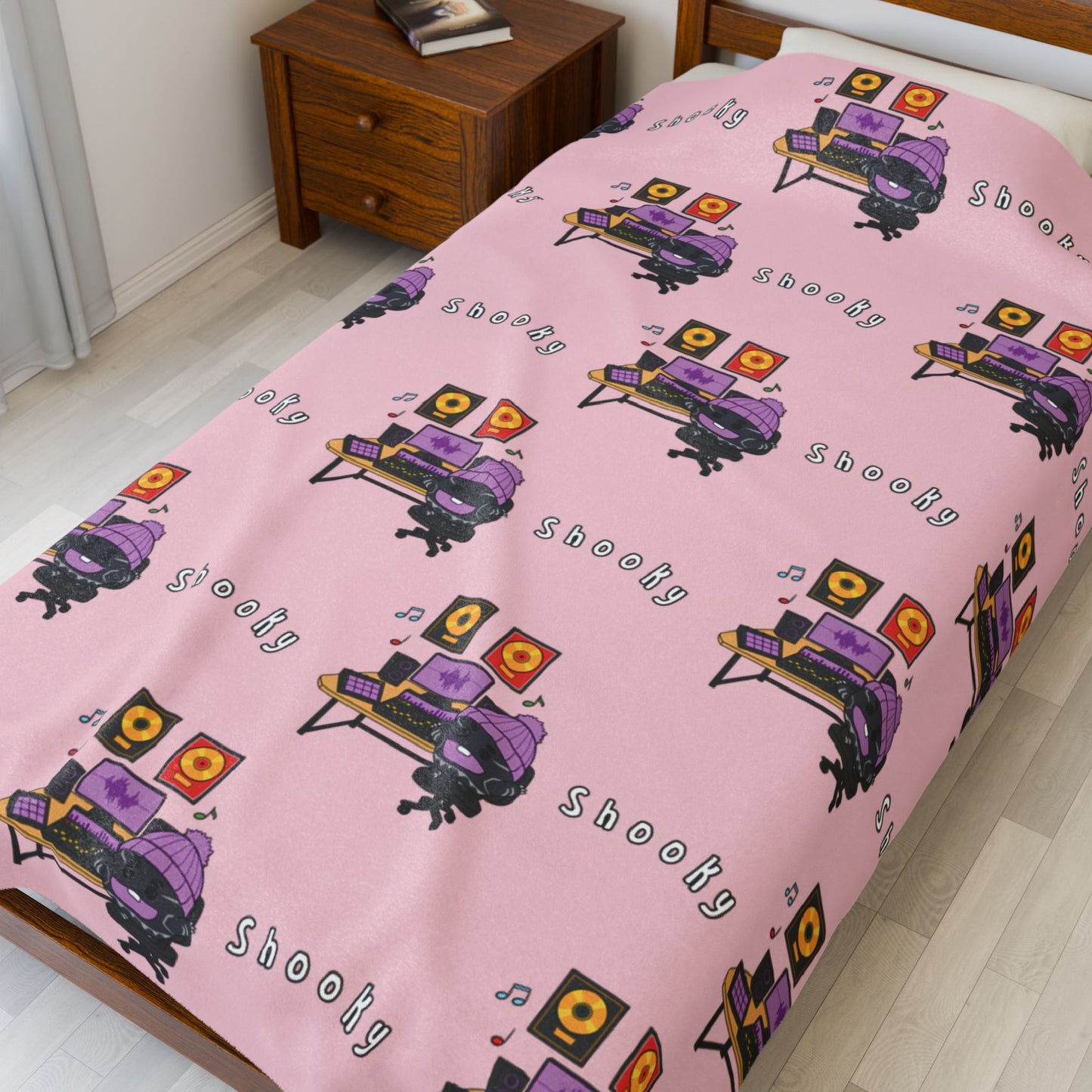 Pink Shooky Blanket - BT21 Pattern Design