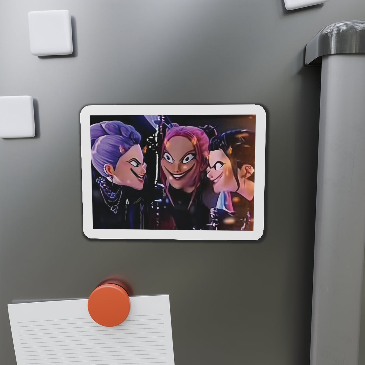 Kpop Demon Hunters Huntrix Rumi Mira Zoey Scheming Against Saja Boys Meme Magnet