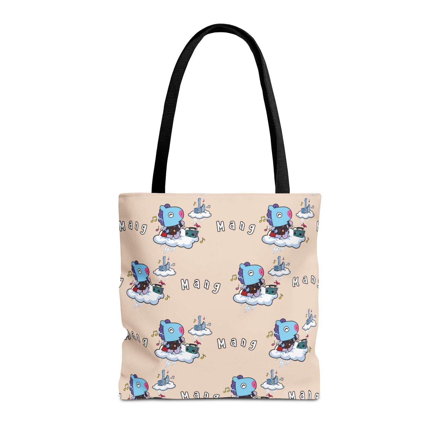 BT21 Mang Beige Tote Bag Pattern Design