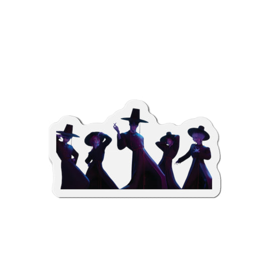 Kpop Demon Hunters Saja Boys Demon Pose for Gwi-ma Magnet