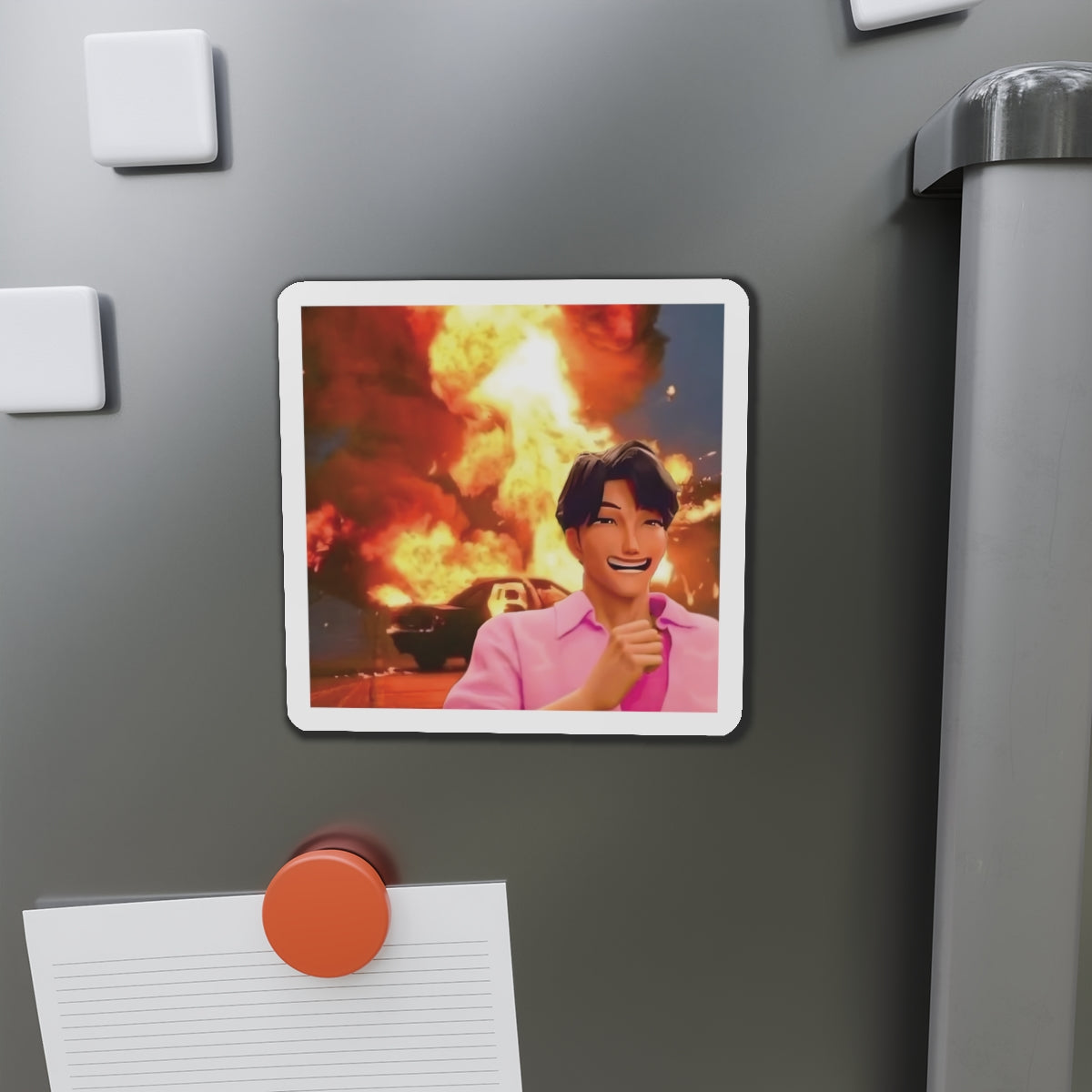 Kpop Demon Hunters Saja Boys Jinu Running From Rumi Meme Magnet