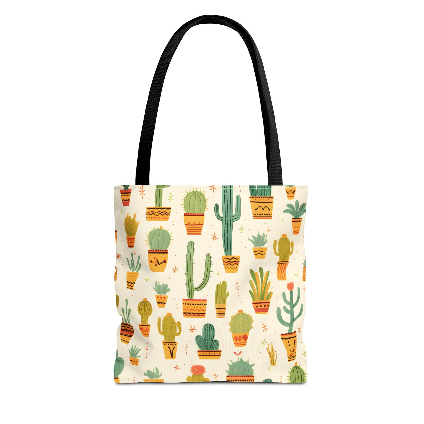 Cactus Pattern Tote Bag Design 10