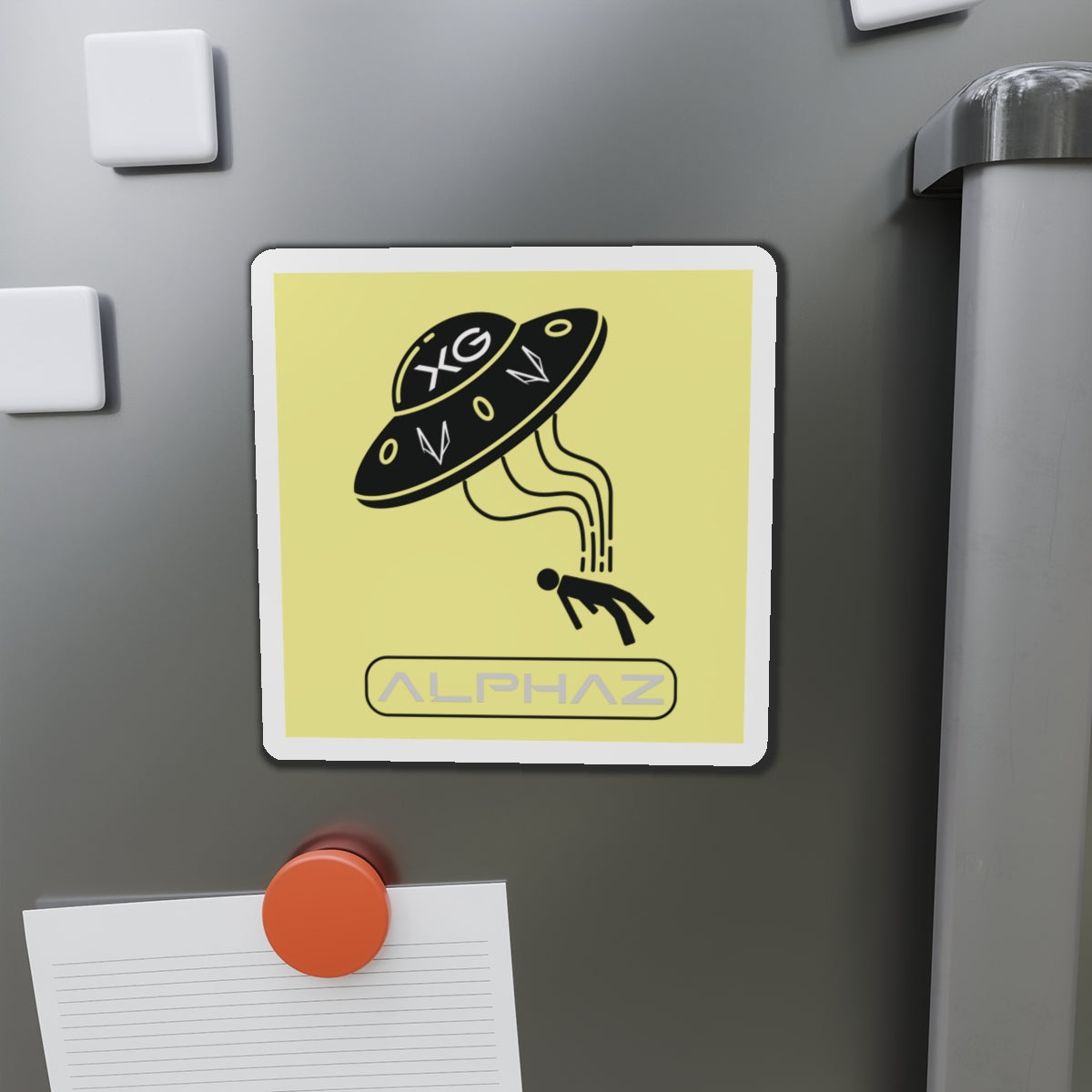 Yellow XG Chisa Spaceship Magnet