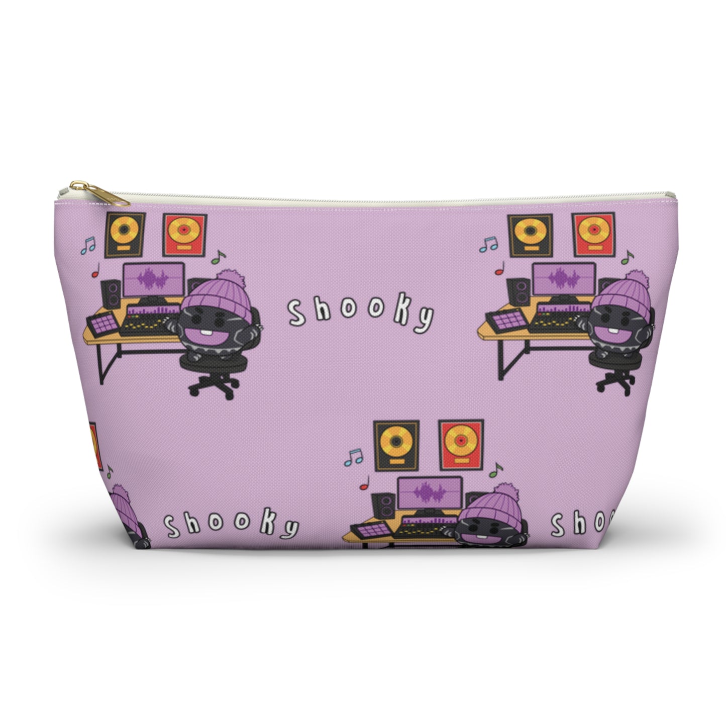 BT21 Shooky Purple Pattern Travel Bag