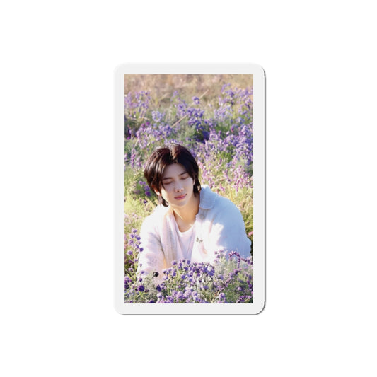 BTS Kim Namjoon Indigo Album Photoshoot Posing in a Field of Flowers Magnet