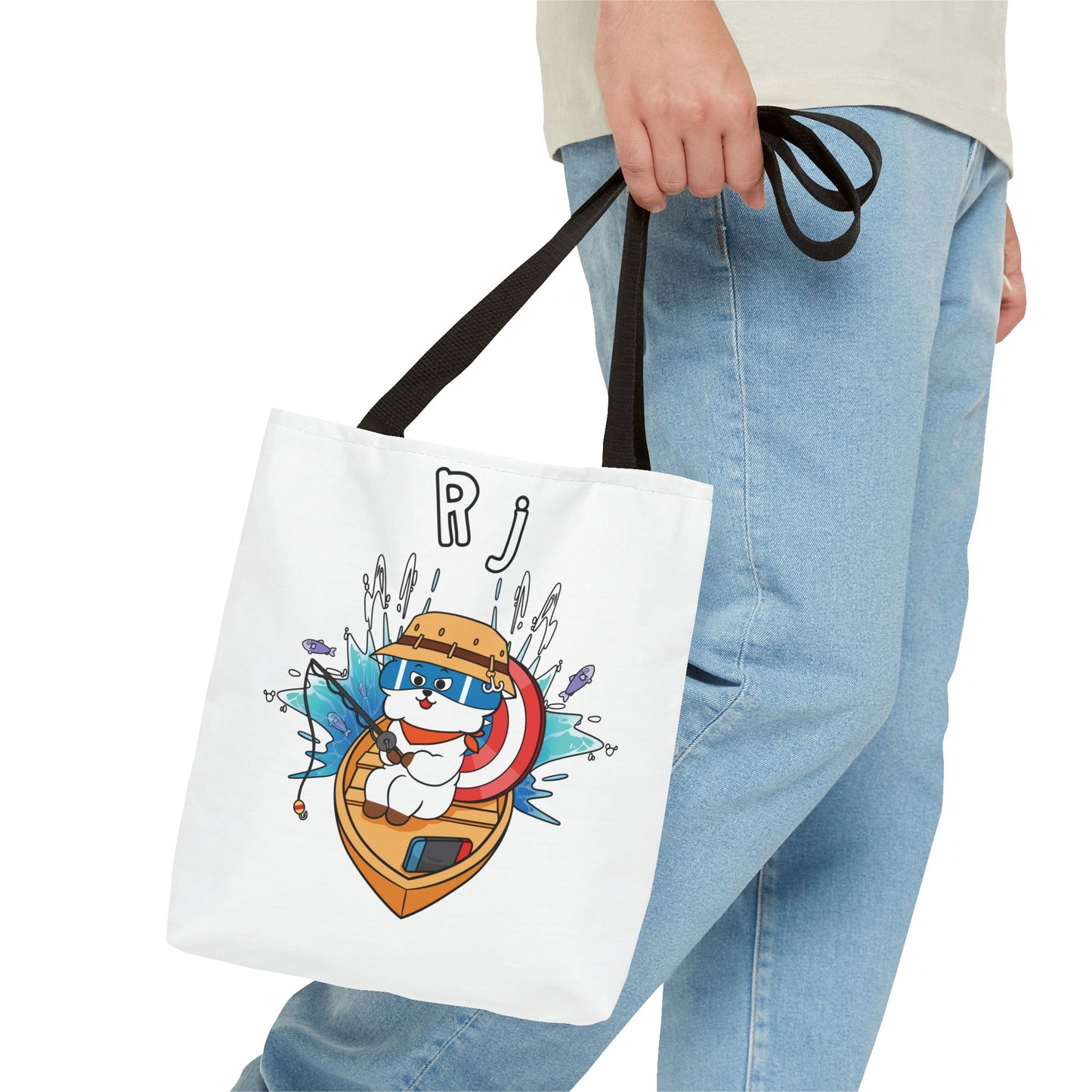 BT21 RJ White Tote Bag Single Design