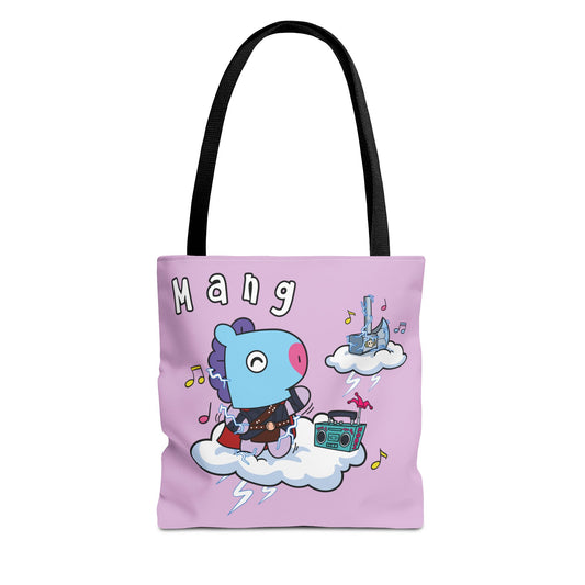 BT21 Mang Purple Tote Bag Single Design