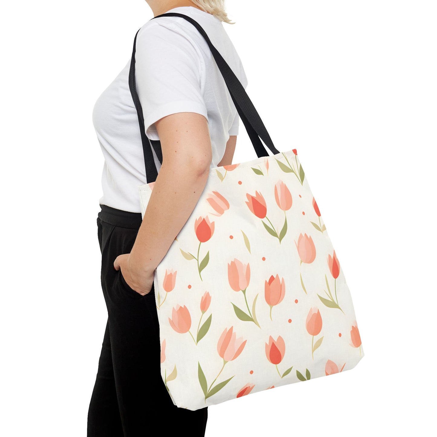 Tulips Pattern Tote Bag Design 4