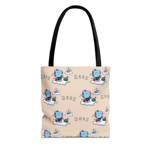 BT21 Mang Beige Tote Bag Pattern Design