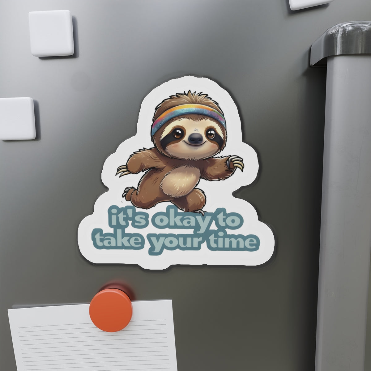 It's Okay to Take Your Time Sloth Running Magnet - Motivational