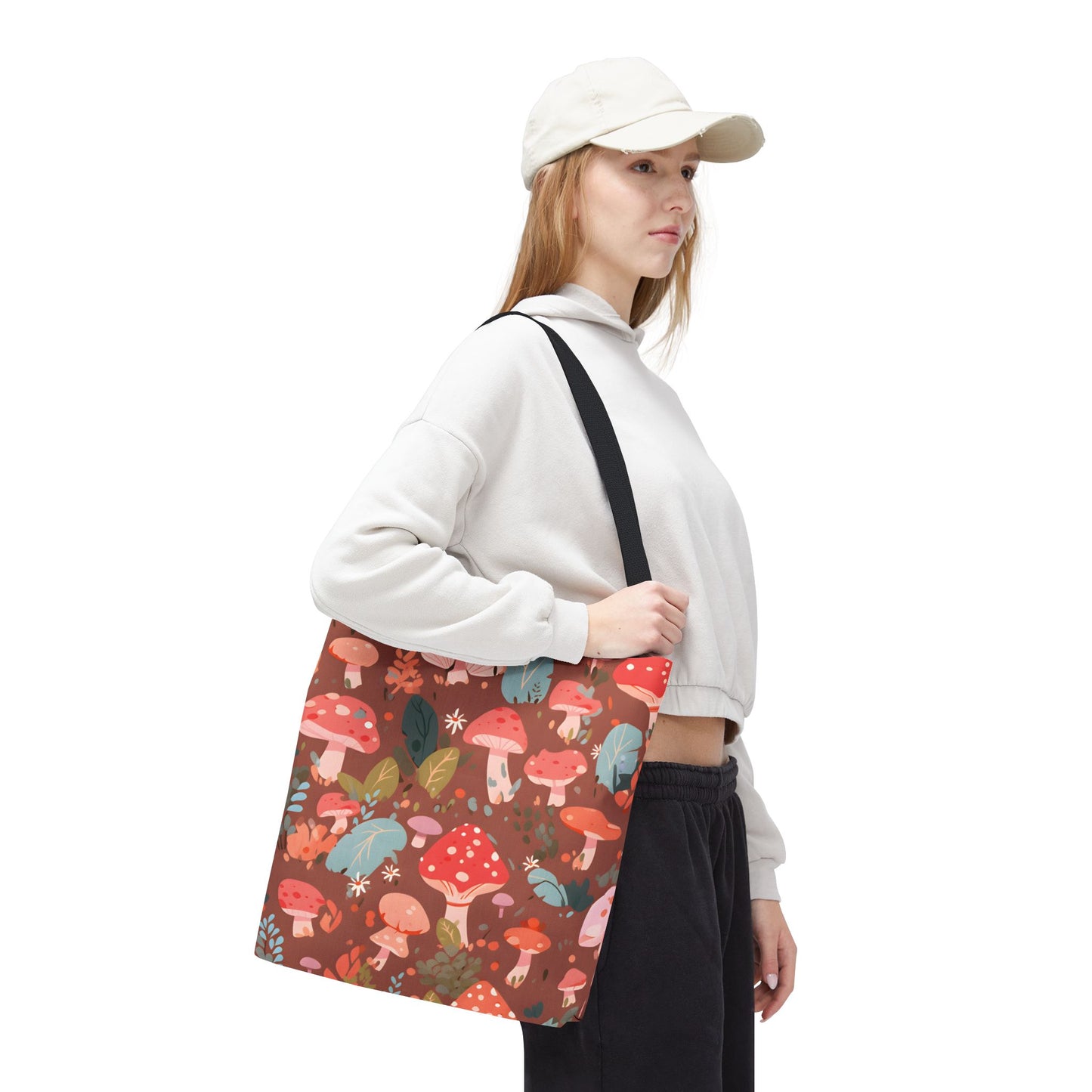 Mushroom Pattern Tote Bag Design 1