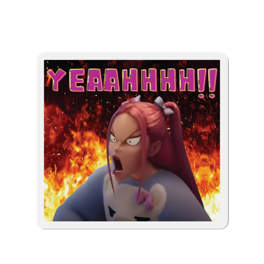 Kpop Demon Hunters Huntrix Mira YEAHHH Funny Face Magnet Pose 2