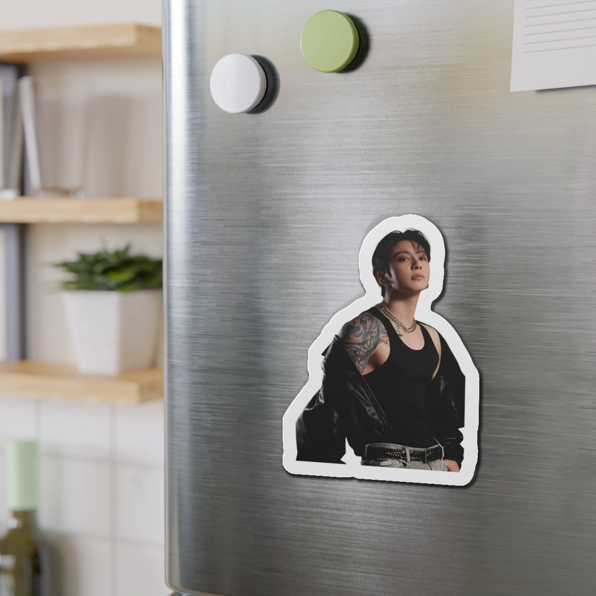 Jeon Jungkook Showing Off Tatoos Calvin Klein Photoshoot Magnet