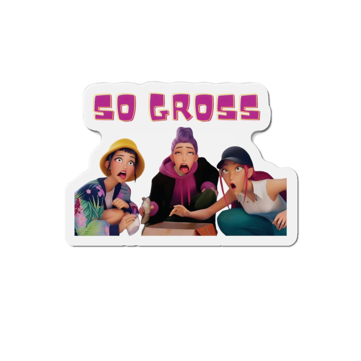 Kpop Demon Hunters Huntrix Rumi Mira Zoey So Gross Magnet