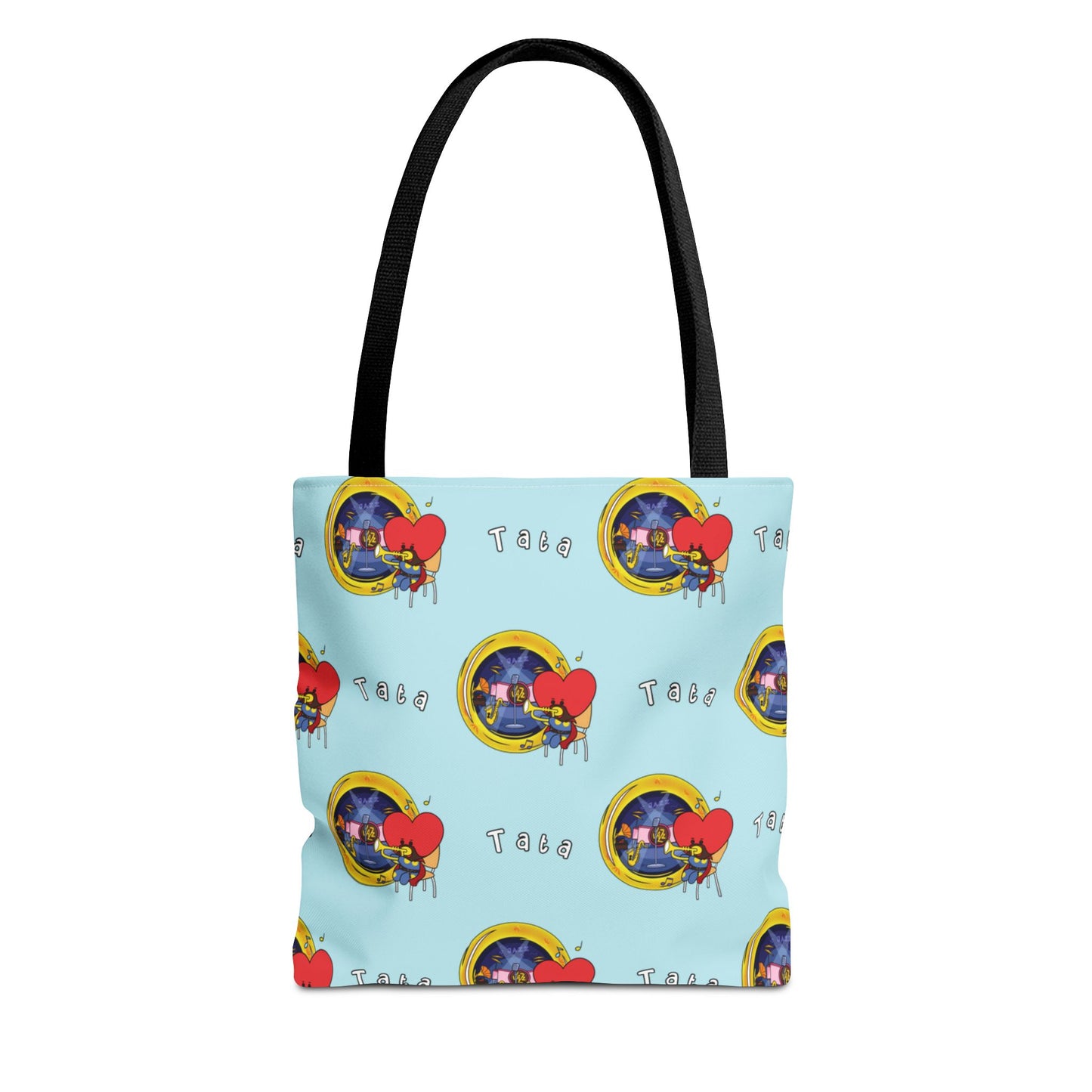 BT21 Tata Blue Tote Bag Pattern Design