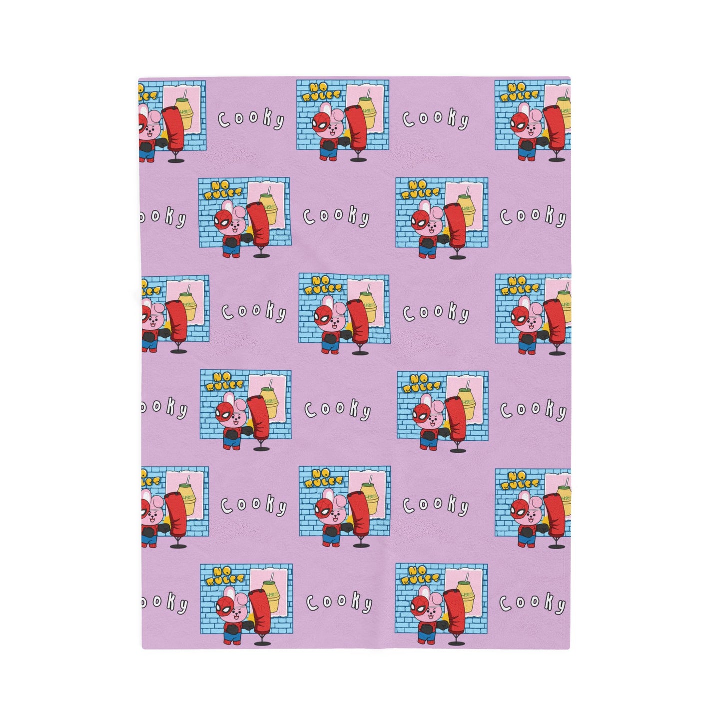 Purple Cooky Blanket - BT21 Pattern Design