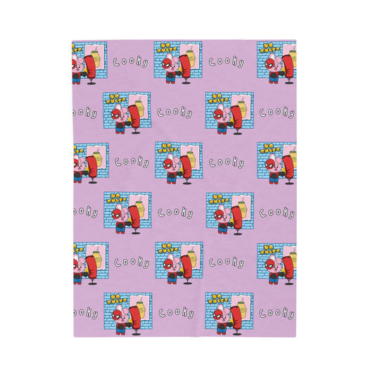 Purple Cooky Blanket - BT21 Pattern Design