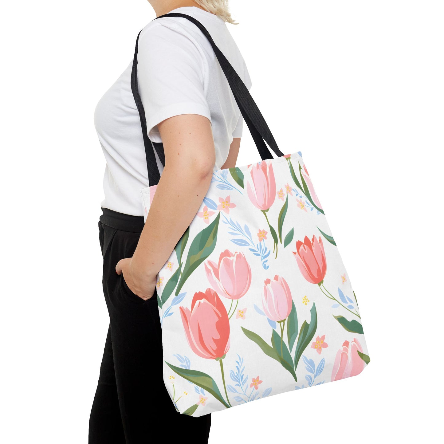 Tulips Pattern Tote Bag Design 7