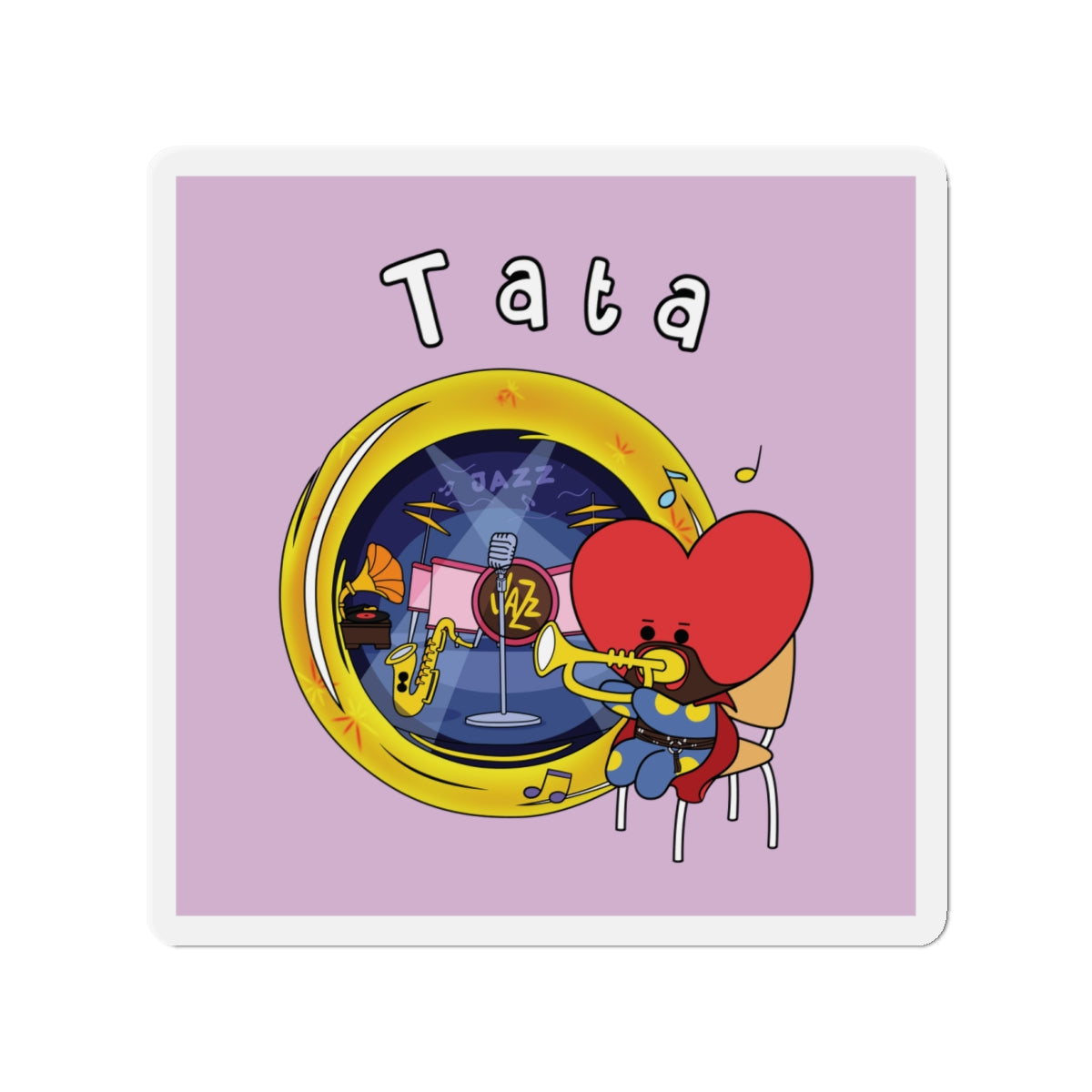 BT21 Tata Purple Magnet