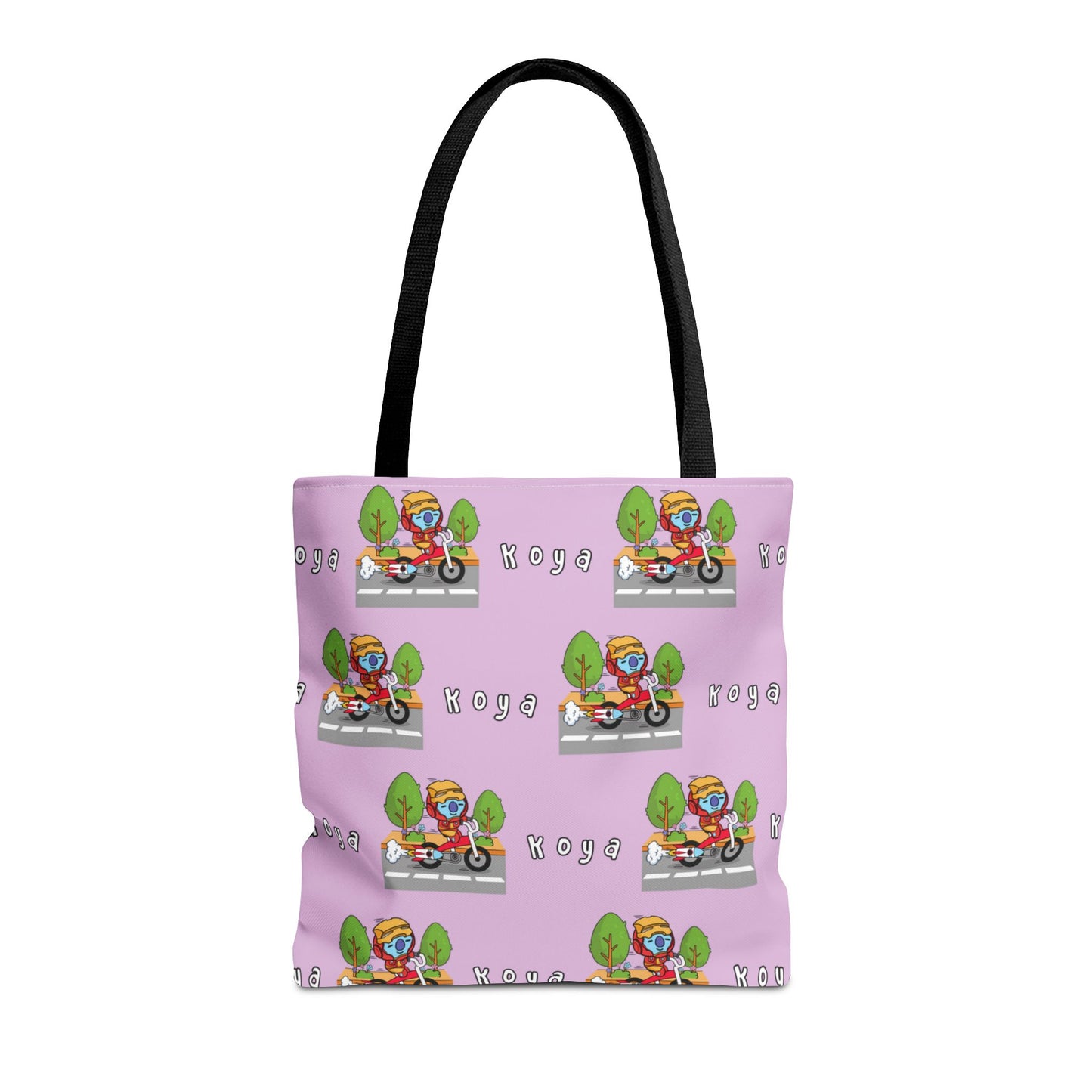 BT21 Koya Purple Tote Bag Pattern Design