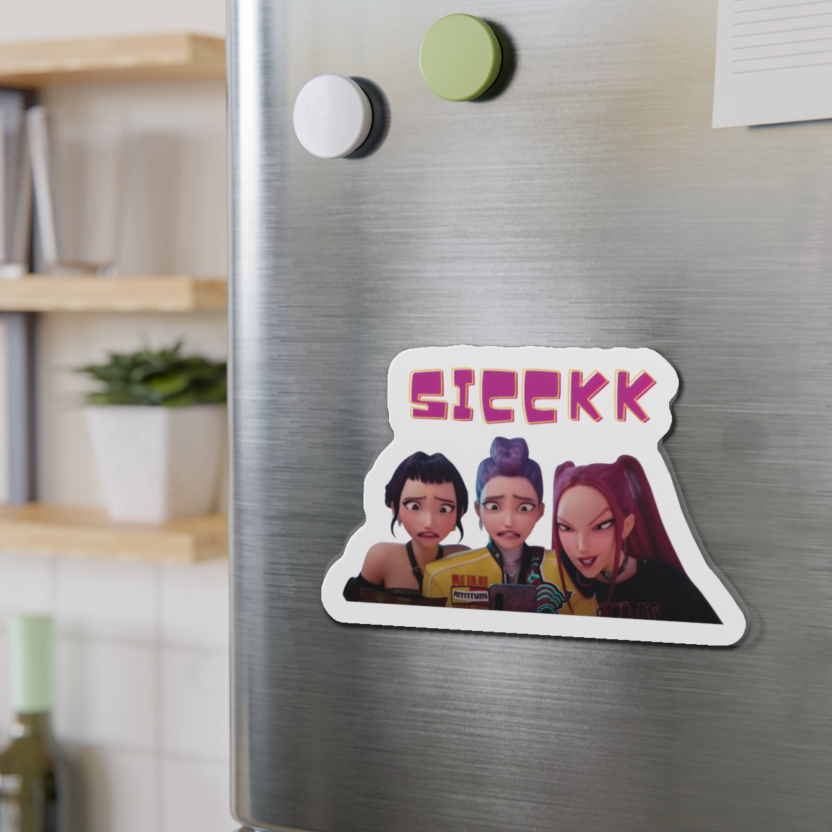 Kpop Demon Hunters Huntrix Rumi Mira Zoey Sick Magnet