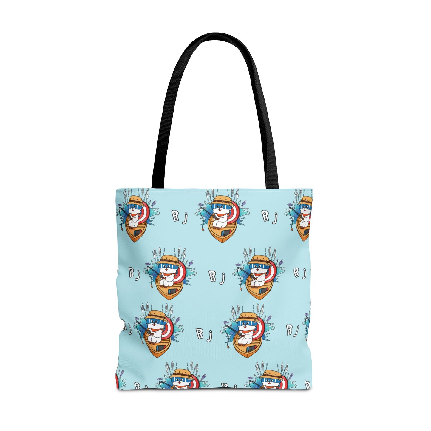 BT21 RJ Blue Tote Bag Pattern Design
