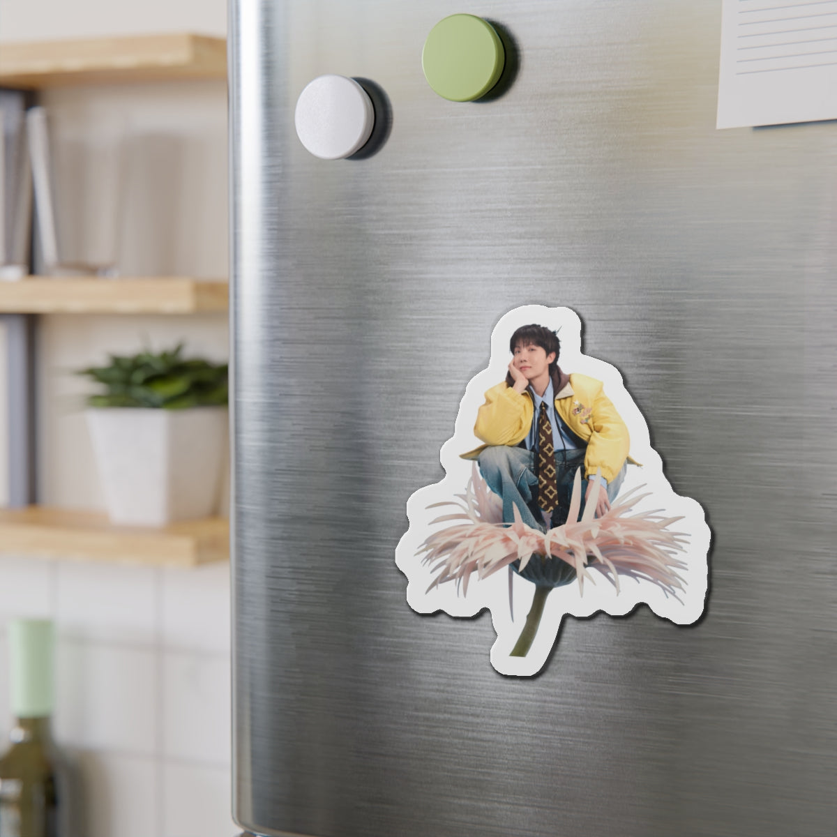 Jhope Sweet Dreams Sitting on a Flower Photoshoot Magnet