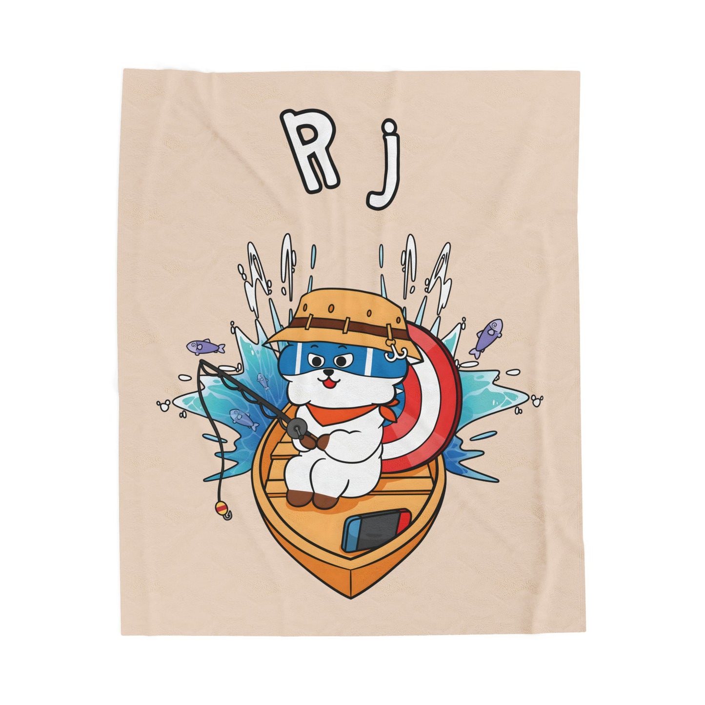 Beige RJ Blanket - BT21 Single Design