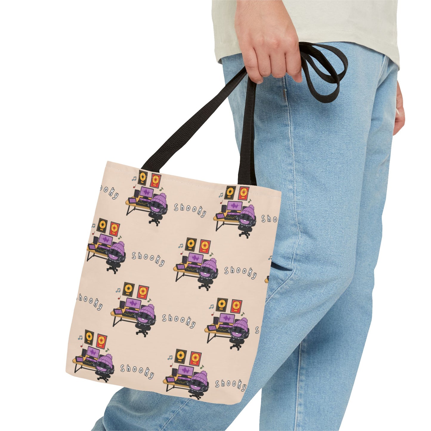 BT21 Shooky Beige Tote Bag Pattern Design