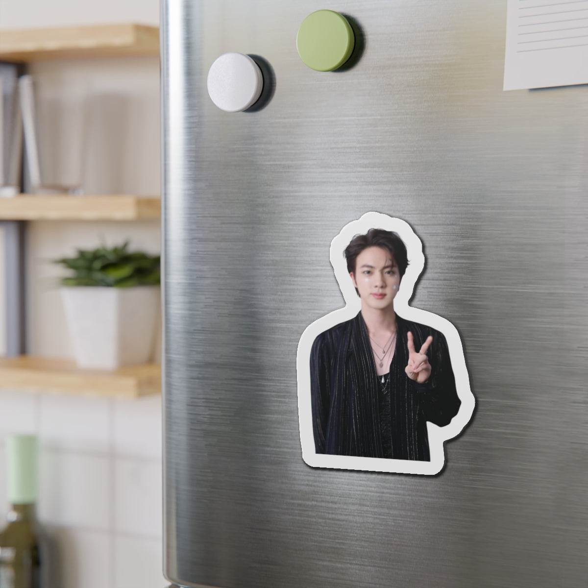 Kim Seokjin Don't Say You Love Me Single Stars on his Face Jin Magnet