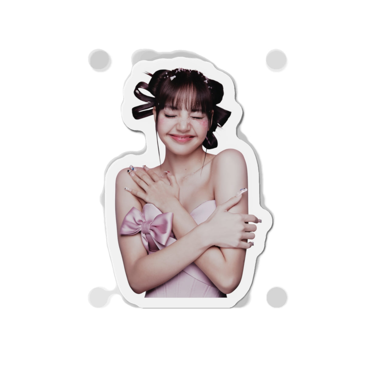 Lalisa Manoban Blackppink Gift for Lisa Fans Lillies Magnet Design 10