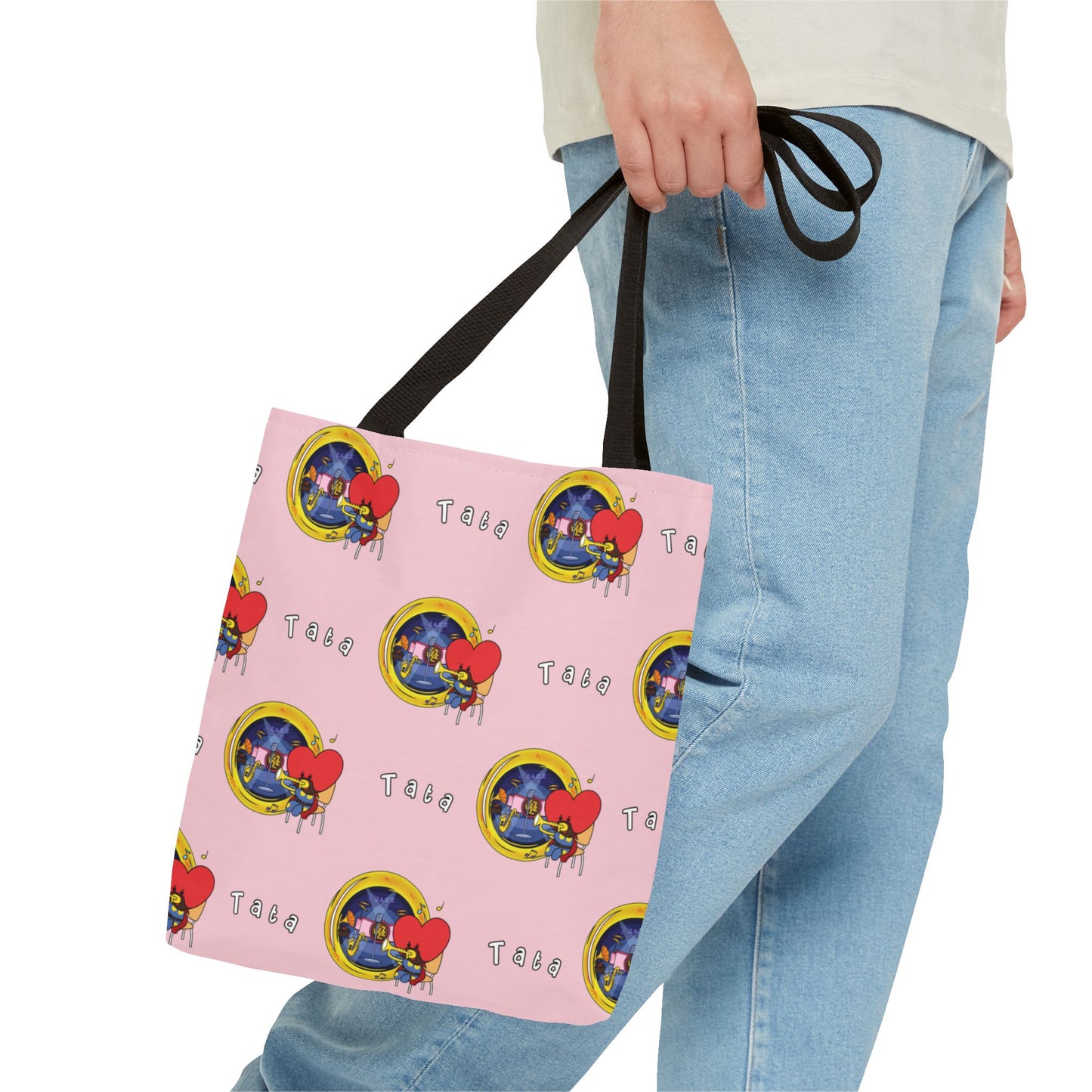 BT21 Tata Pink Tote Bag Pattern Design
