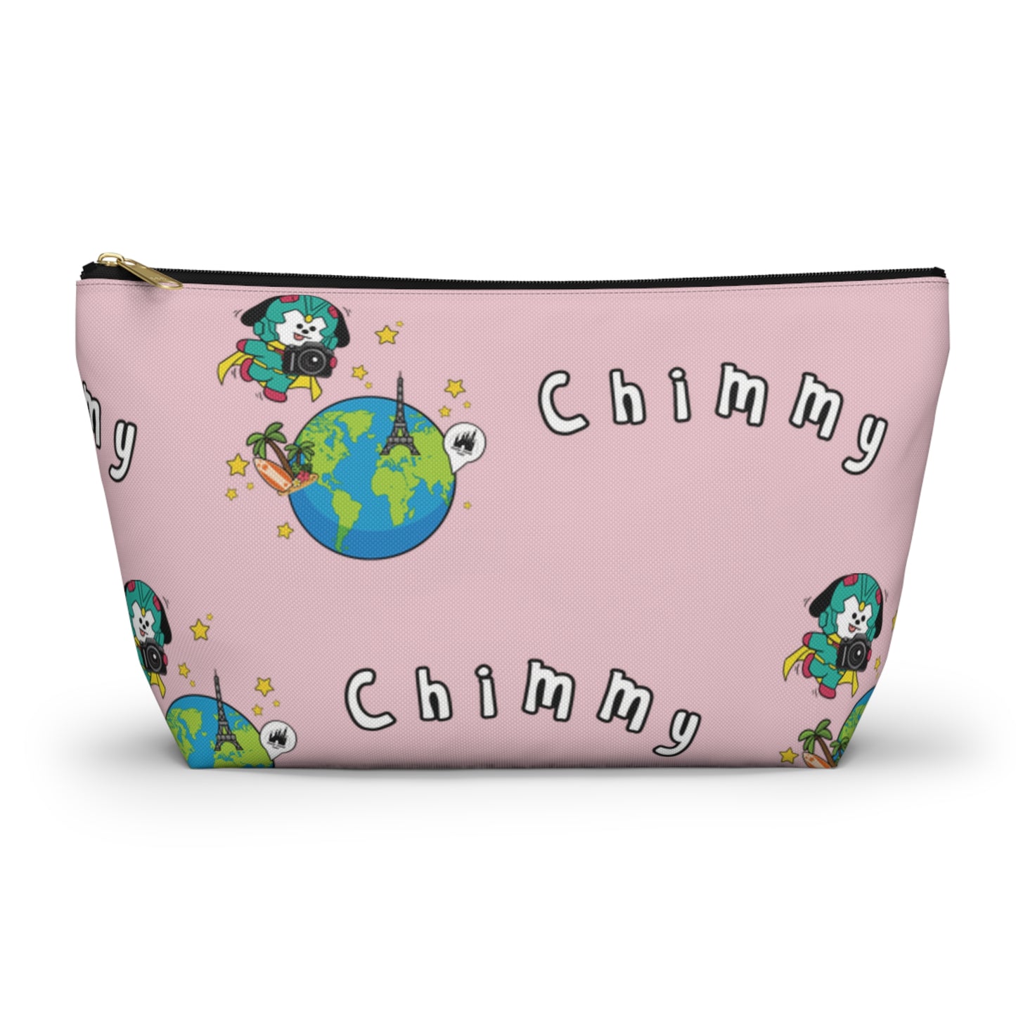BT21 Chimmy Pink Pattern Travel Bag