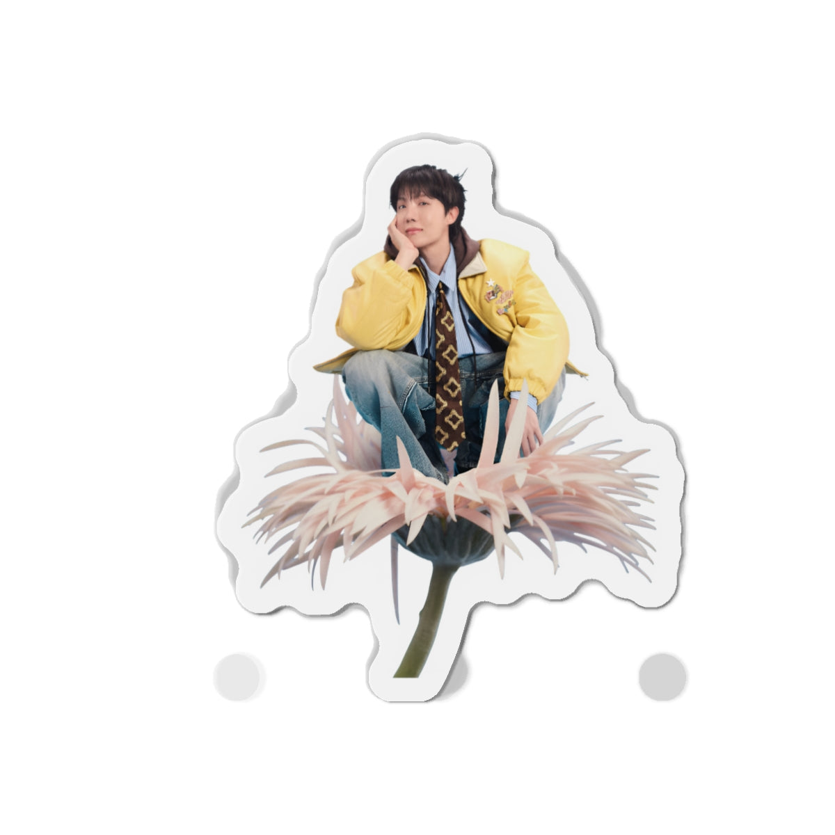 Jhope Sweet Dreams Sitting on a Flower Photoshoot Magnet