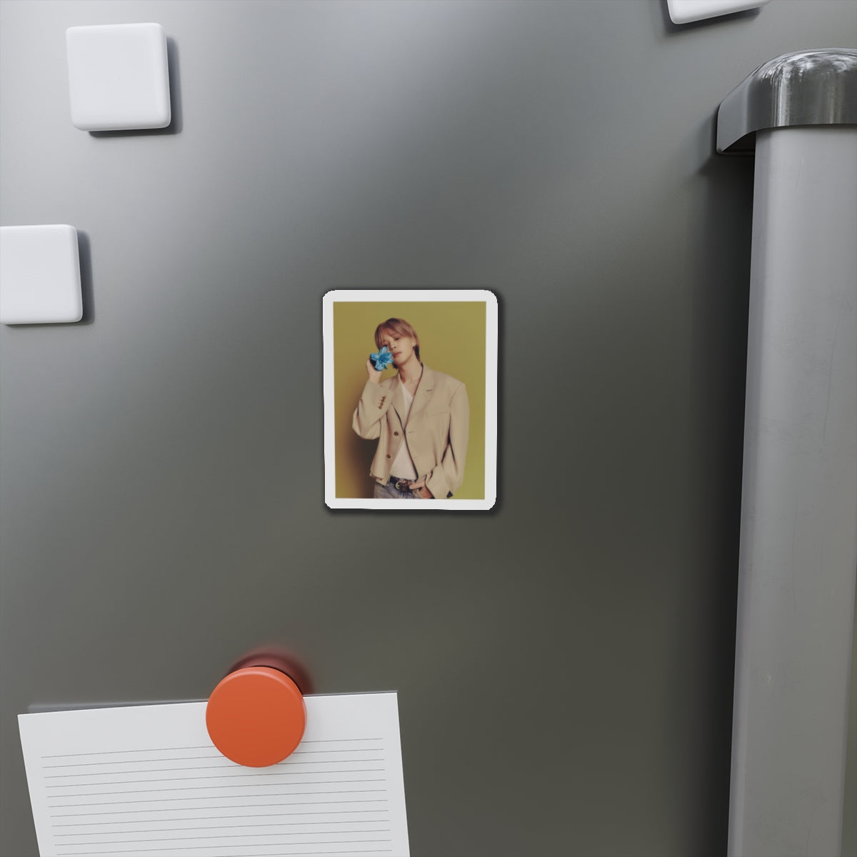 BTS Park Jimin Muse Album Photoshoot Yellow Background Magnet