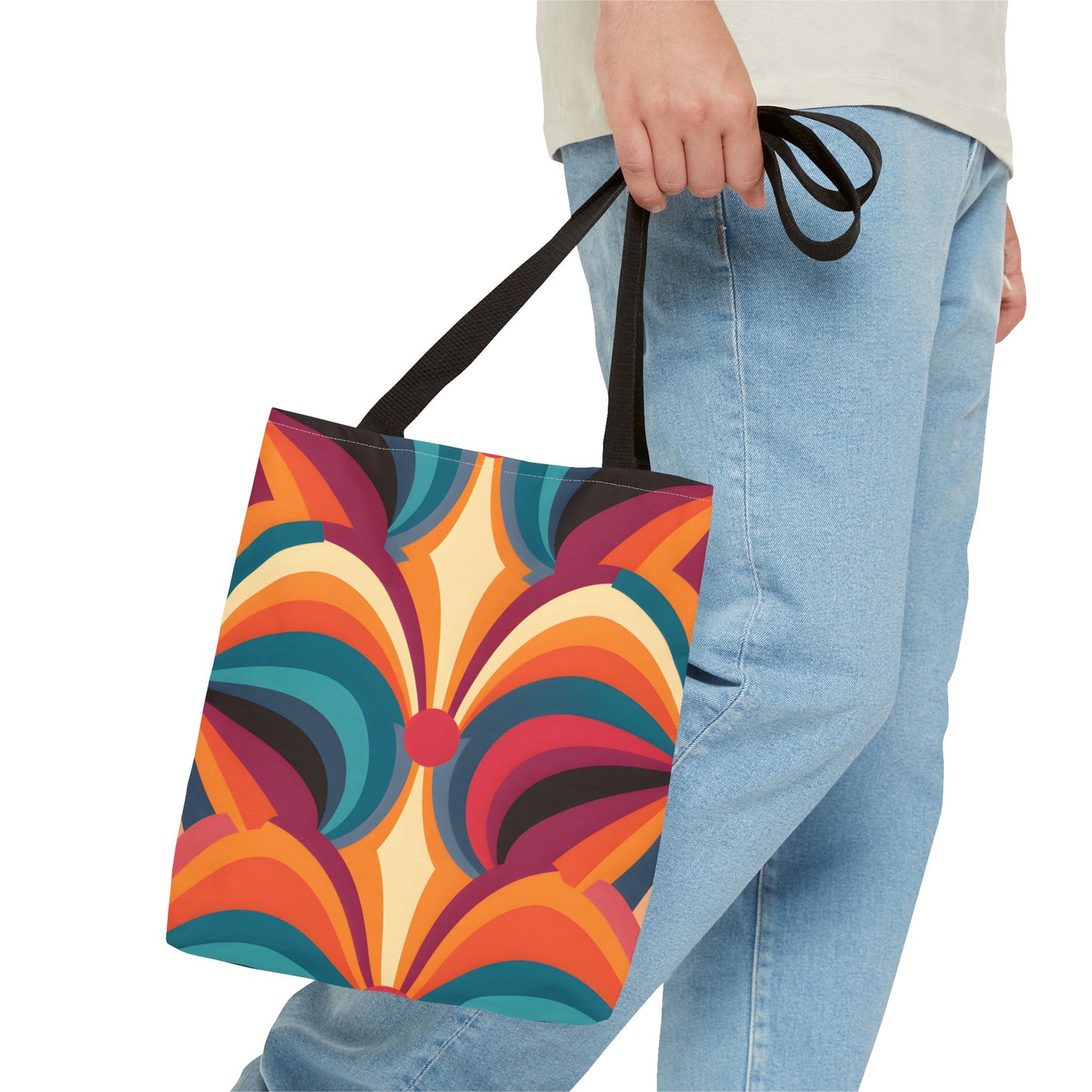 Retro Pattern Tote Bag Design 8