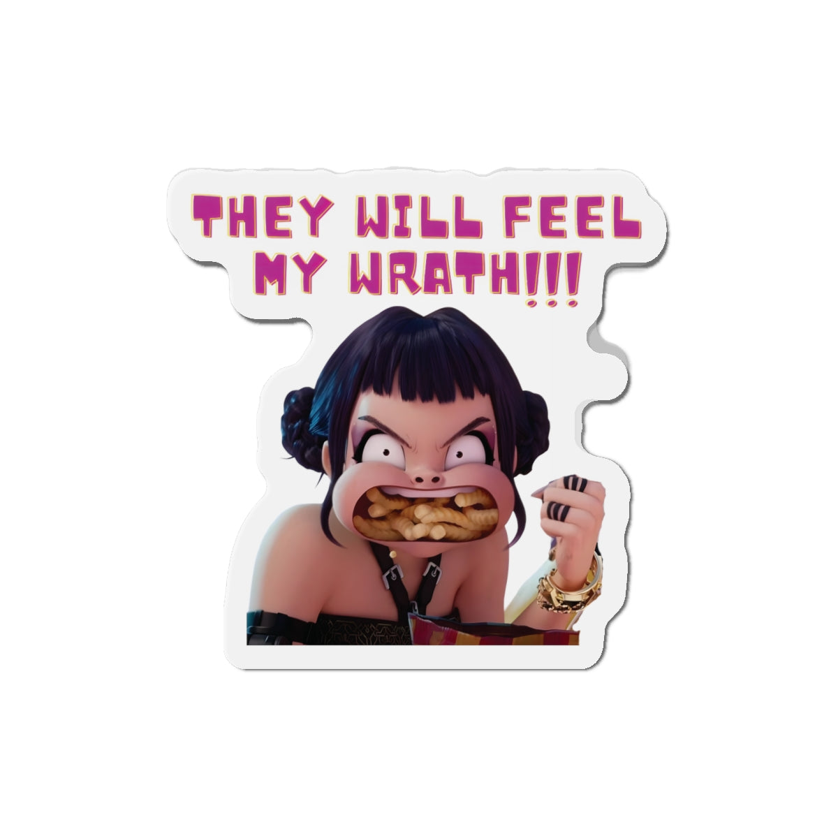 Kpop Demon Hunters Huntrix Zoey They Will Feel My Wrath Magnet